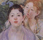 Berthe Morisot Detail of Embroider china oil painting artist